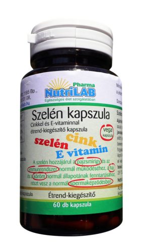 NutriLAB Szelén cinkkel 60 kapszula  