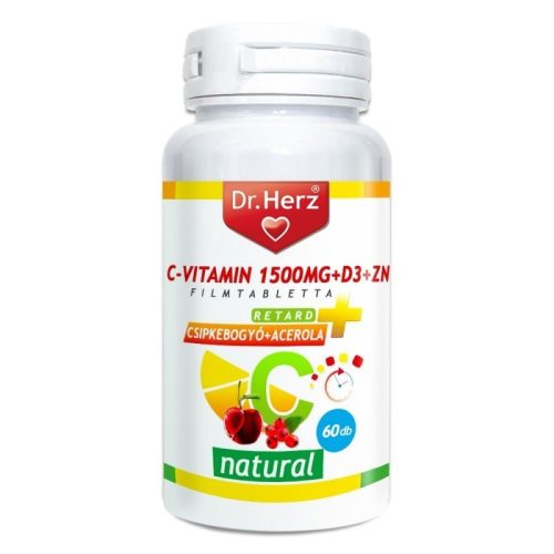 Dr Herz C vitamin 1500+D+Cink 60 tabletta 