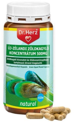 Dr. Herz Új-Zélandi Zöldkagyló kivonat 500mg 150 kapszula 