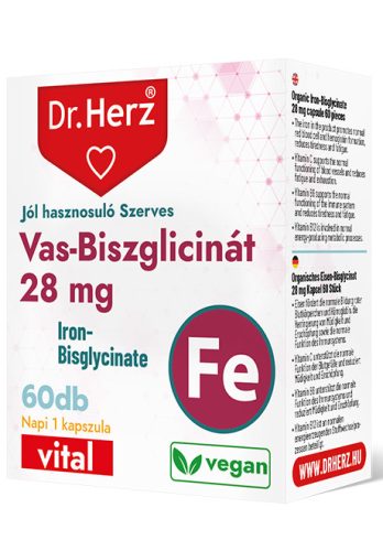 DR Herz Vas-biszglicinát 28 mg 60 kapszula