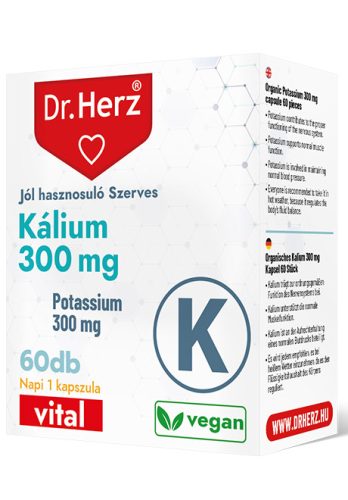 DR Herz Szerves Kálium 300 mg 60 kapszula