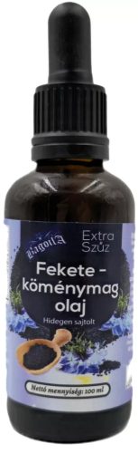 Bagoila Feketeköménymag olaj 100% 50ml hidegen sajtolt Nigella, pipettával 