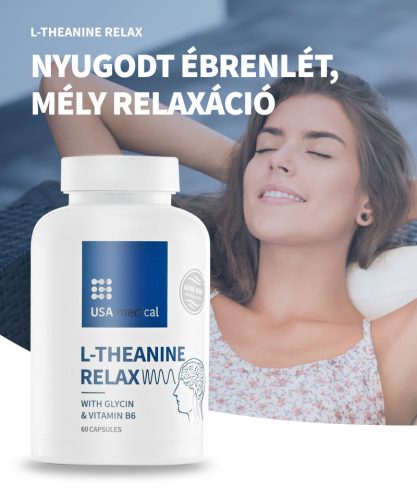 Usa Medical RELAX AlphaWave® L-theanine-nel és glicinnel 60 kapszula