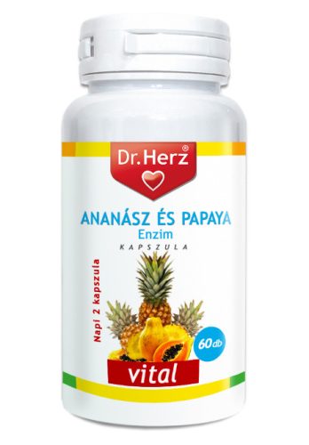 Dr. Herz Ananász Papaya enzim 60 db kapszula 