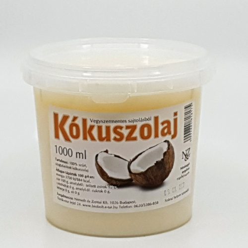 N&Z Kókuszolaj- Kókuszzsír 1kg (1000ml) 