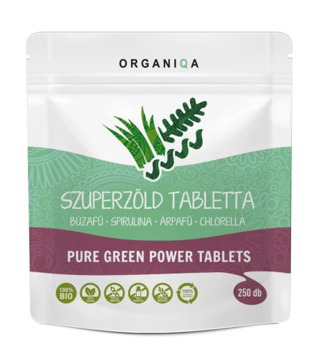 Organiqa Bio Szuperzöld 250 tabletta 125g 