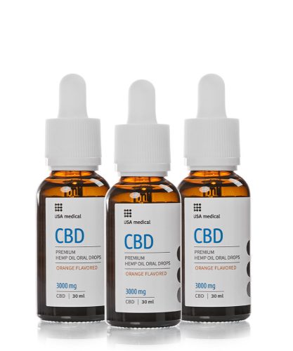 USA MEDICAL CBD OLAJ 3000MG 30ML TRIO 